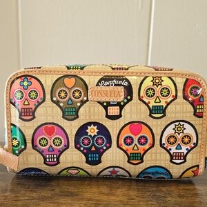 Consuela Multicolor Skull Pattern Wallet